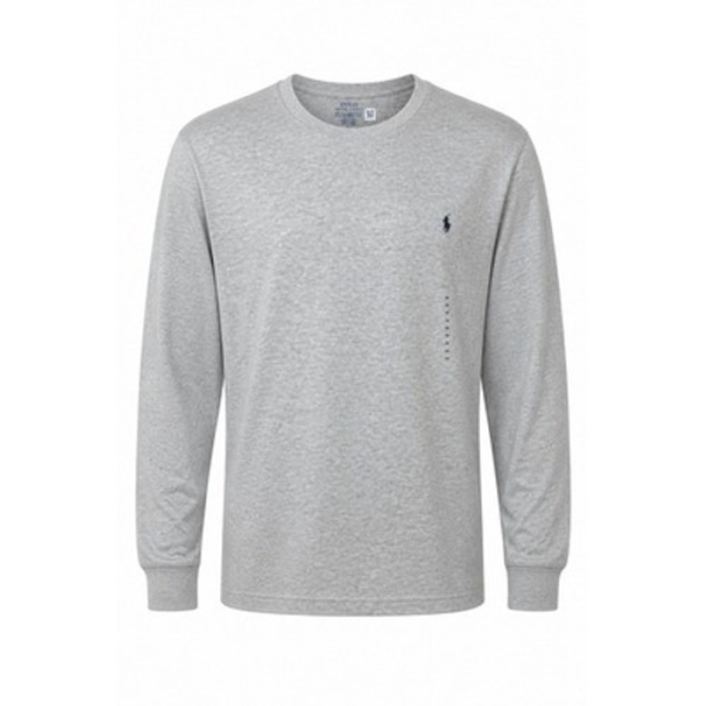 Polo Ralph Lauren Shirt Mens 2XB Gray Long Sleeve Crewneck Big Tall Cotton